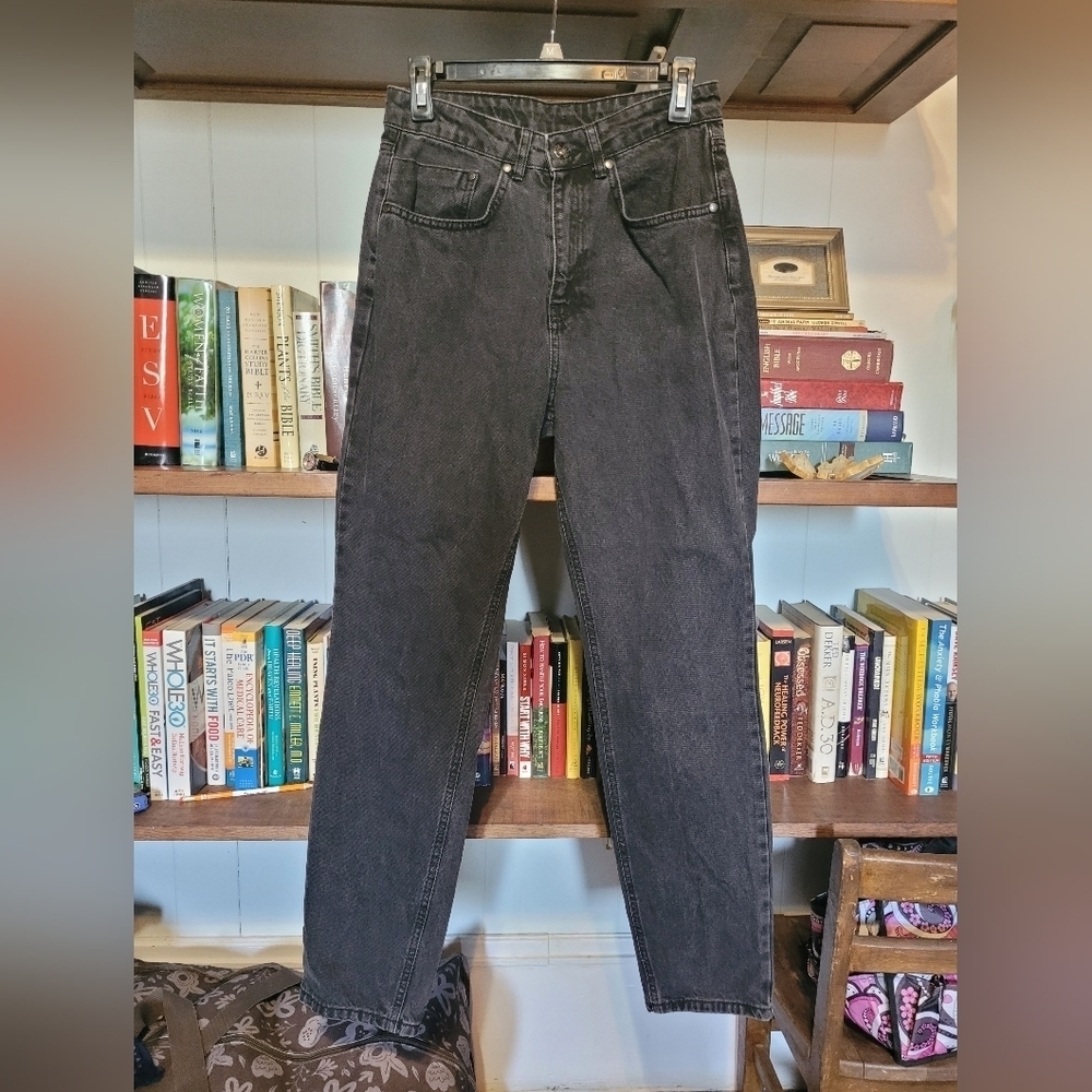 The Ragged Priest High-Rise Washed Black Jeans